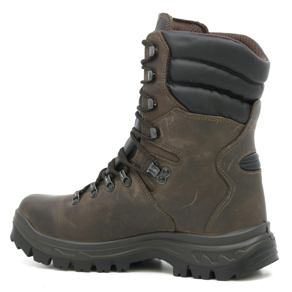 detail GRISPORT Dobermann brown men’s high-cut outdoor boots, Spo-Tex membrane
