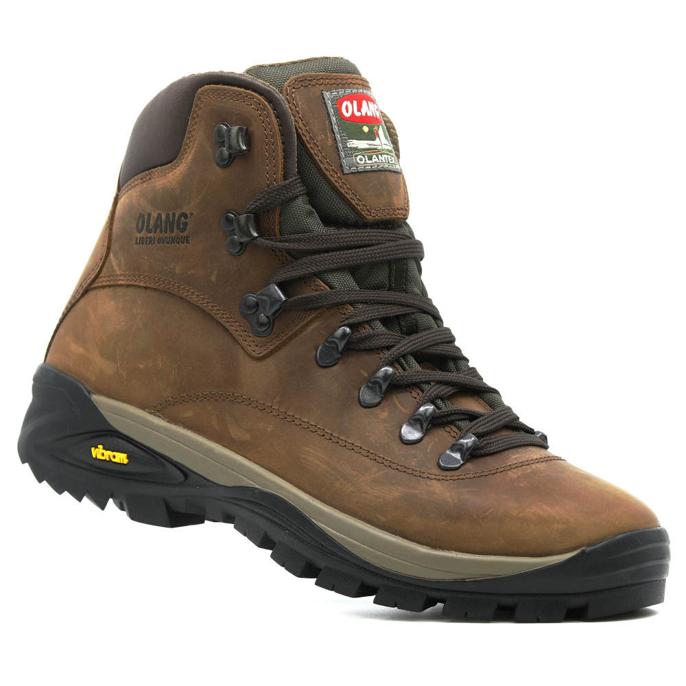 detail OLANG Logan 85 hnědá pánská outdooor celokožená obuv