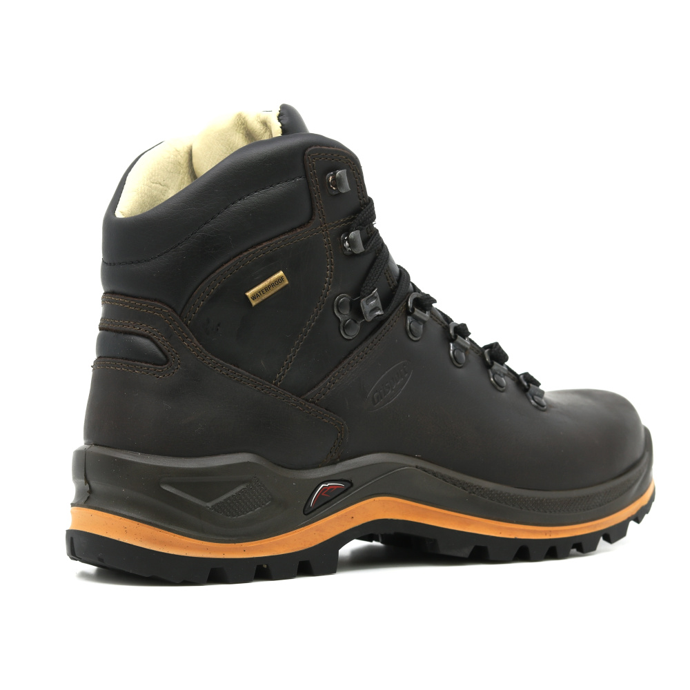 detail GRISPORT Aztec hnedá pánska celokožená outdoorová obuv s membránou Spo-Tex®