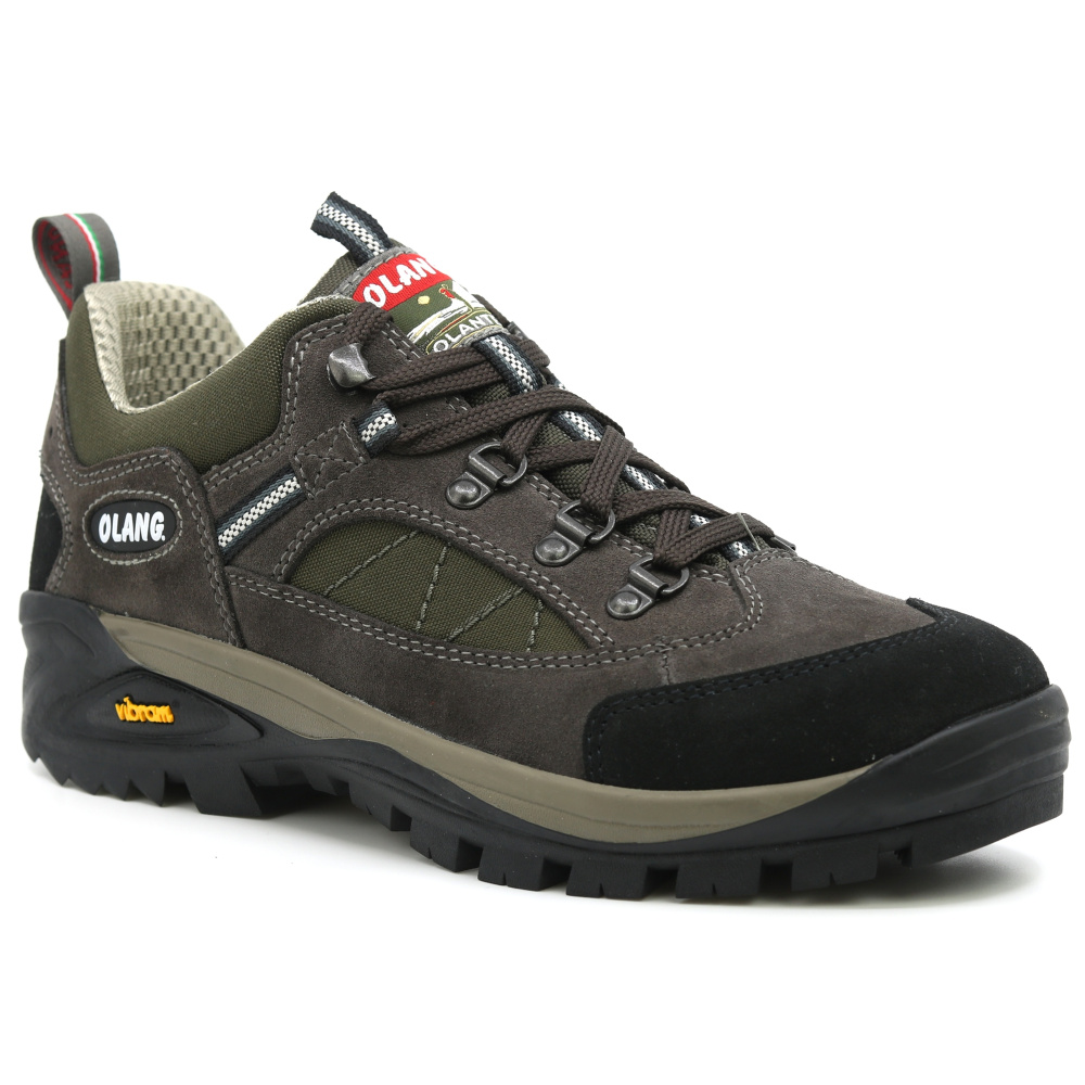 detail OLANG Pieve 810 hnedá pánska pohodlná kožená outdoor obuv s membránou