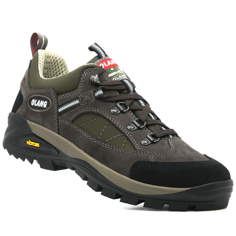 detail OLANG Pieve 810 hnedá pánska pohodlná kožená outdoor obuv s membránou