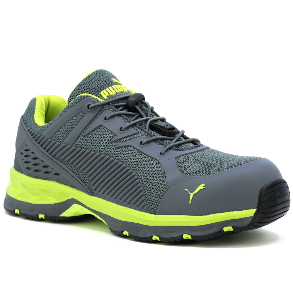 detail PUMA Fuse Motion 2.0 green low S1P ESD HRO bezpečnostná obuv