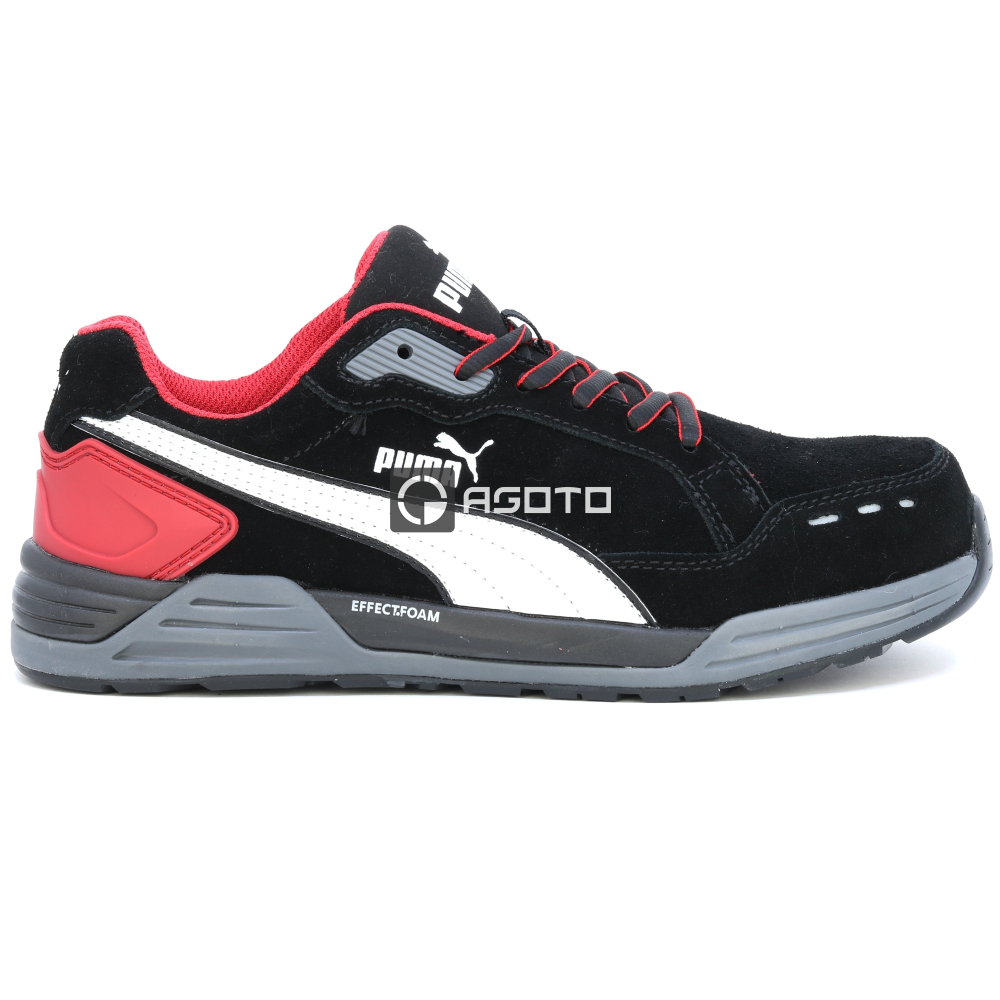 detail PUMA Airtwist black-red S3 ESD pracovná obuv