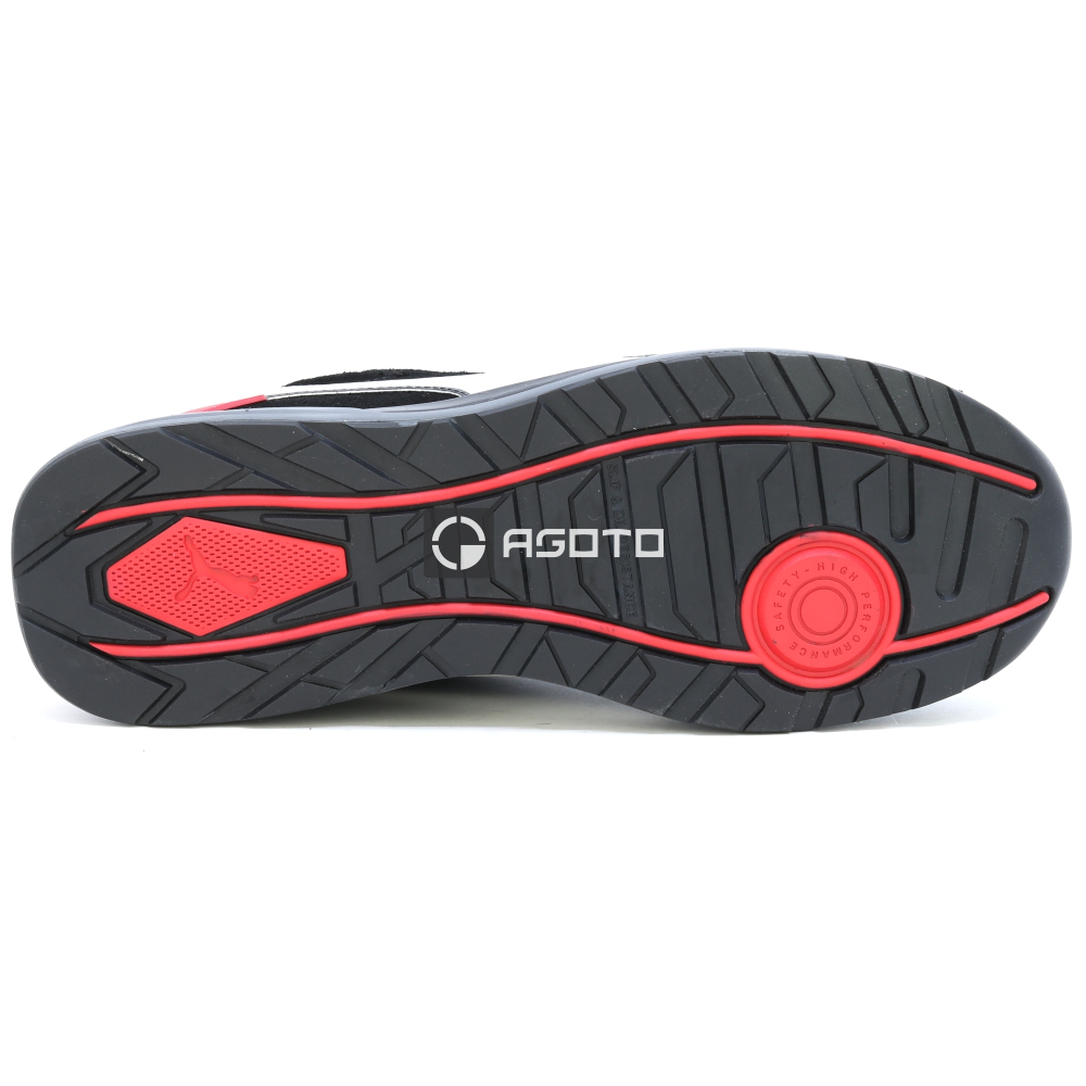 detail PUMA Airtwist black-red S3 ESD pracovná obuv