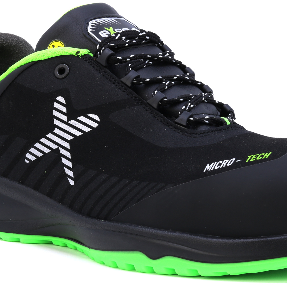 detail EXENA Rebel S3 ESD černá pánská pracovní obuv