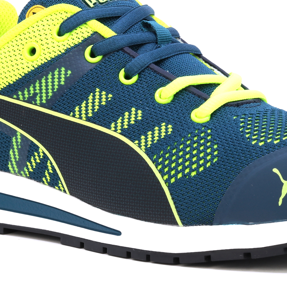 detail PUMA Elevate Knit low green S1P pracovná obuv
