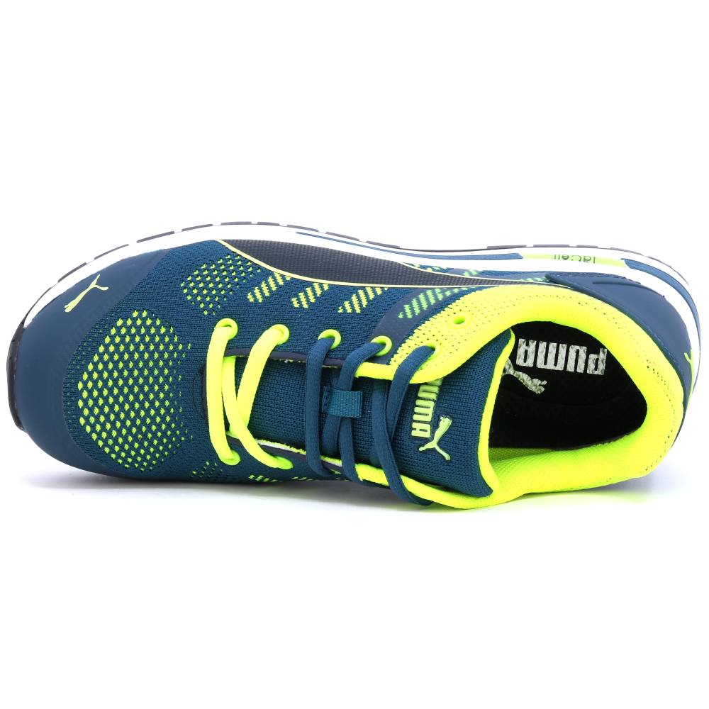 detail PUMA Elevate Knit low green S1P pracovná obuv