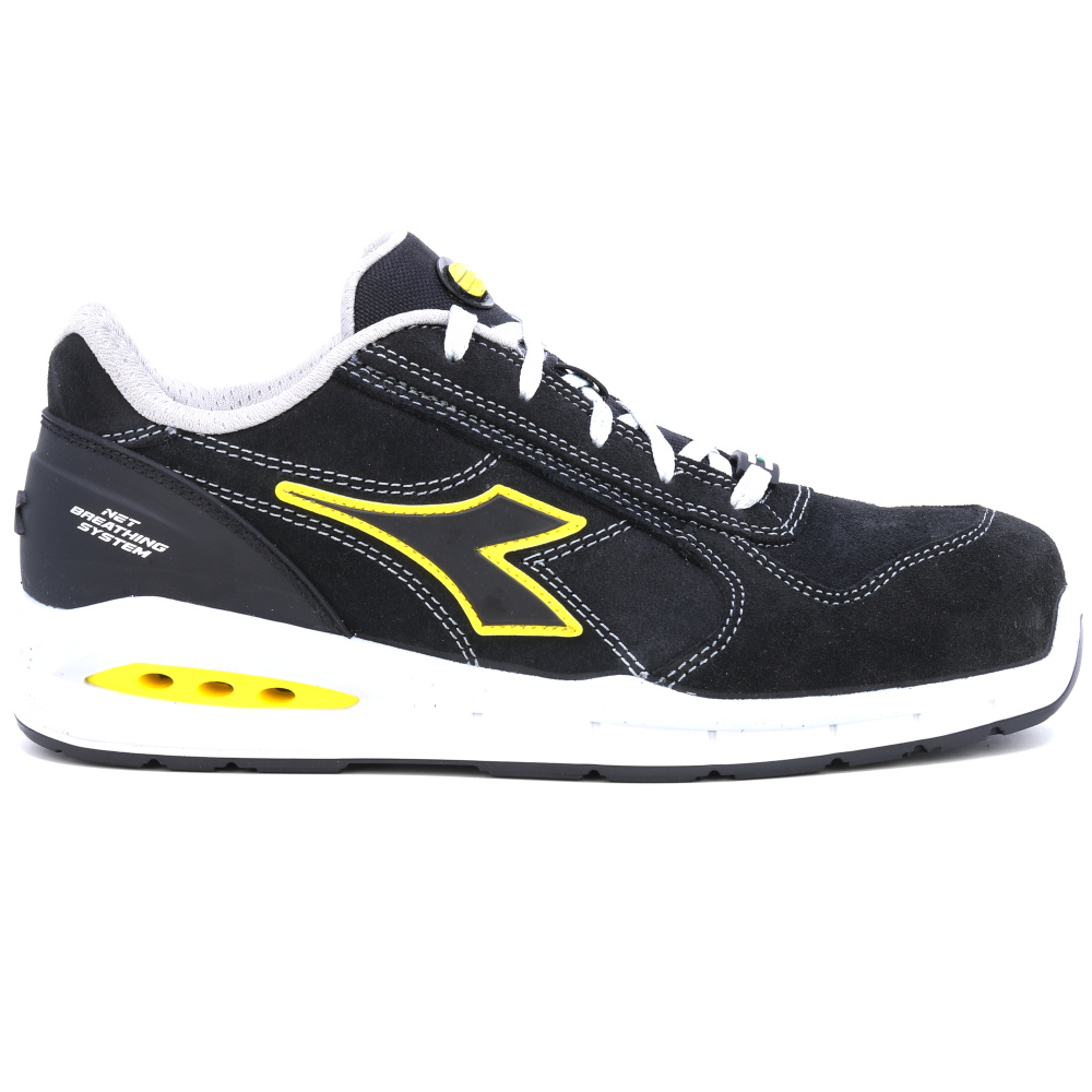 detail DIADORA Run Airbox S3 černá pánská pracovní obuv, která dýchá - Geox