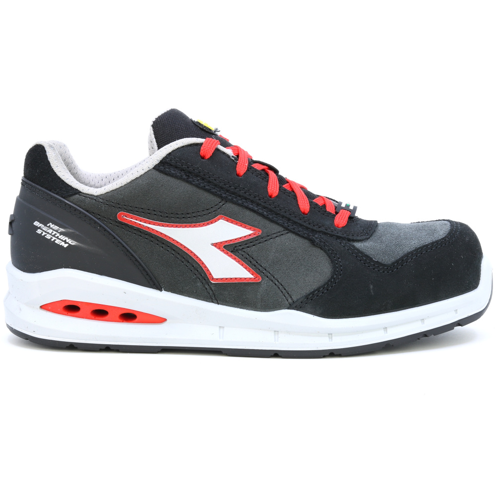 detail DIADORA Run Airbox S3 černá pánská pracovní obuv, která dýchá - Geox