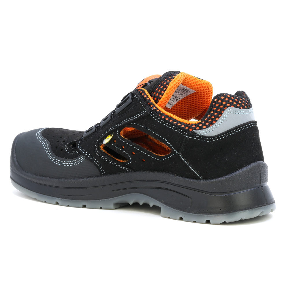 detail MONITOR SWEDEN Aero S1P ESD černá pánská pracovní obuv BOA system