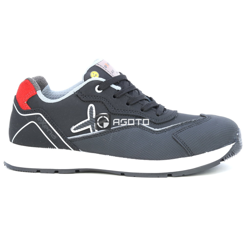 detail EXENA Rafa S3 černá pánská pracovní obuv