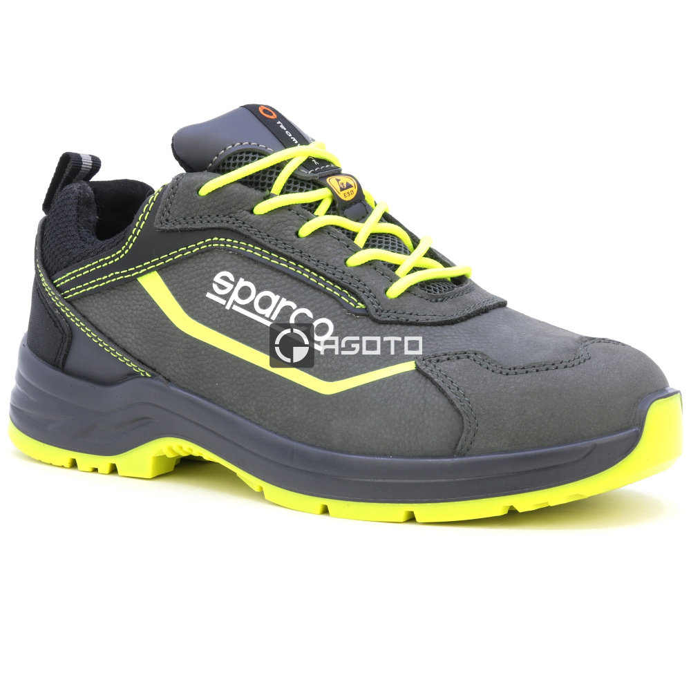 detail SPARCO Conor S3 ESD šedá pánská pracovní obuv