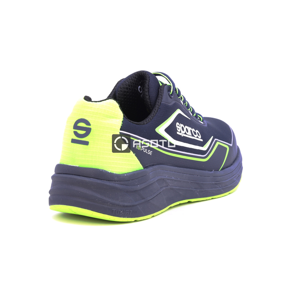 detail SPARCO Willen S1P ESD modrá pánská pracovní obuv