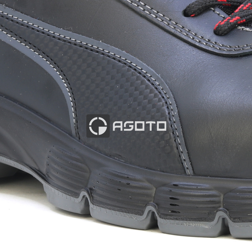 detail PUMA Condor low S3 ESD černá pánská pracovní obuv