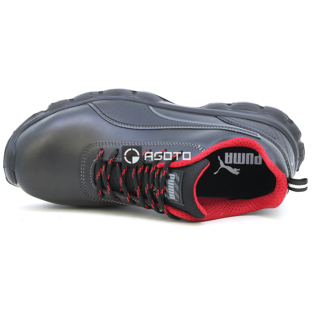 detail PUMA Condor low S3 ESD černá pánská pracovní obuv