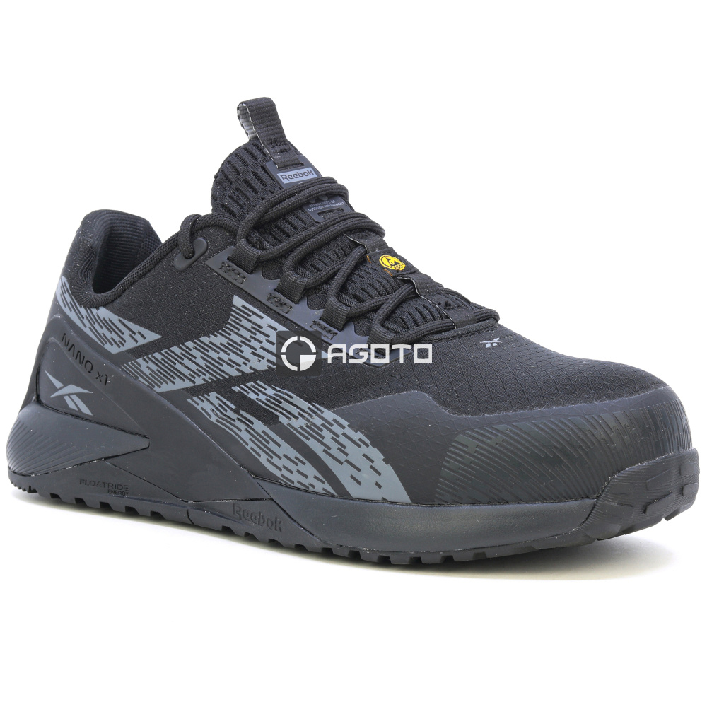 detail REEBOK IB3480 S3 ESD Nano X1 černá pánská pracovní obuv