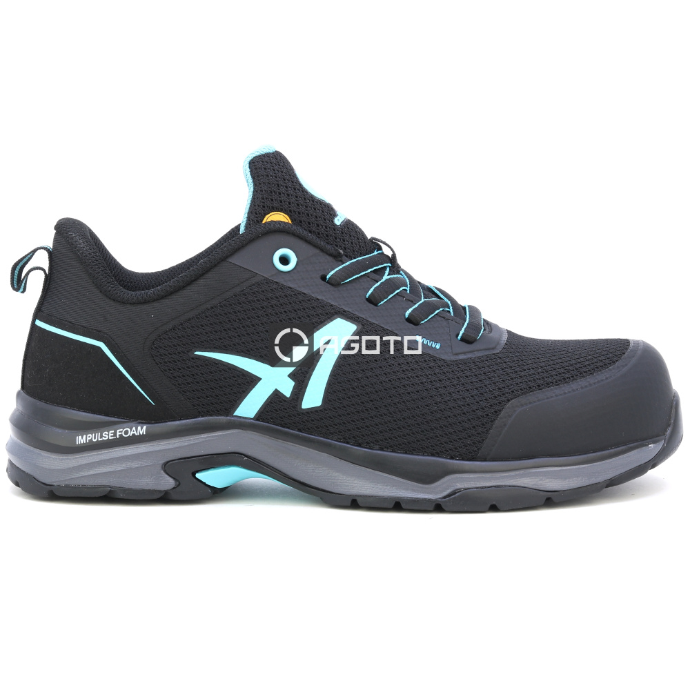 detail ALBATROS Twist Blue Low S1PS ESD černá dámská pracovní obuv