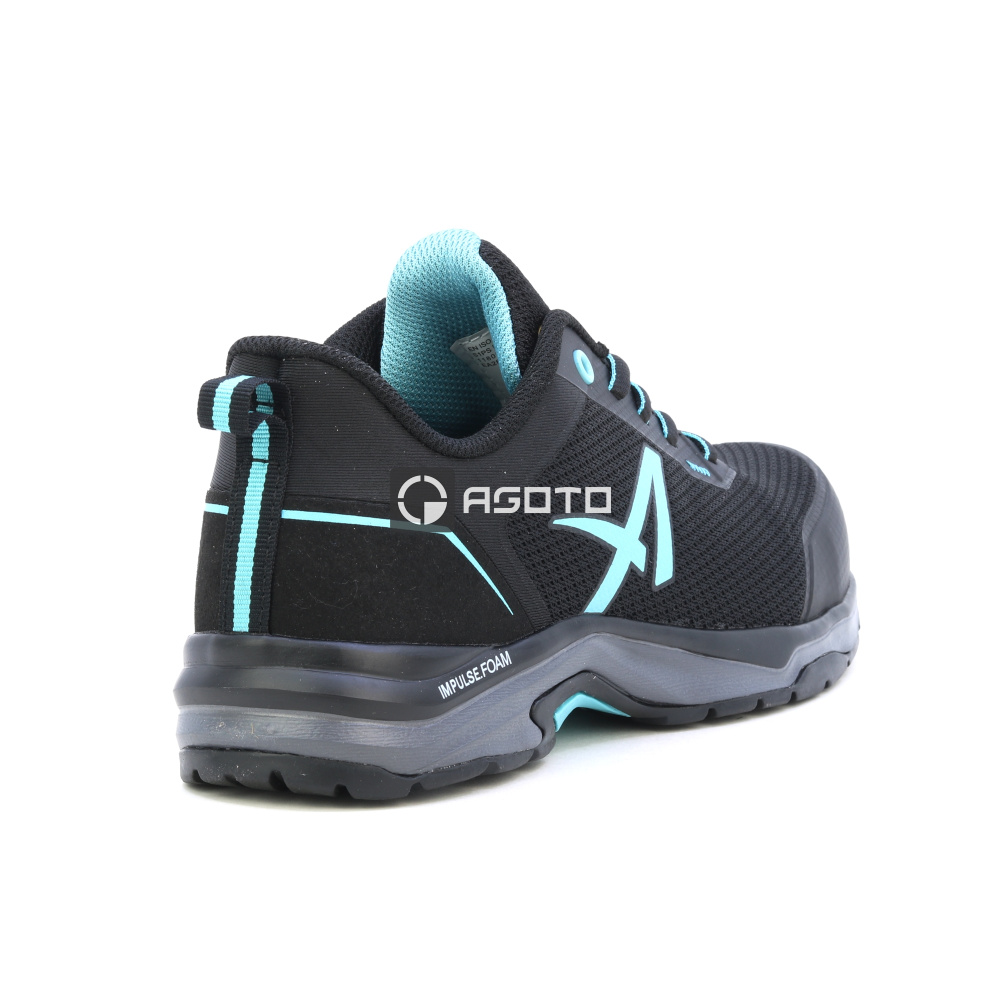 detail ALBATROS Twist Blue Low S1PS ESD černá dámská pracovní obuv