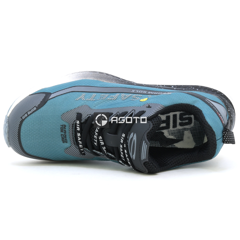 detail SIR Spirit S1P ESD zelená pánská pracovní obuv Dry Plus rychleschnoucí podšívka