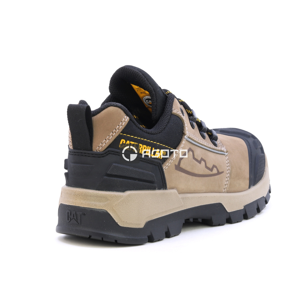 detail Caterpillar pánska kožená pracovná obuv Striver XL Low S3 FO HRO béžová