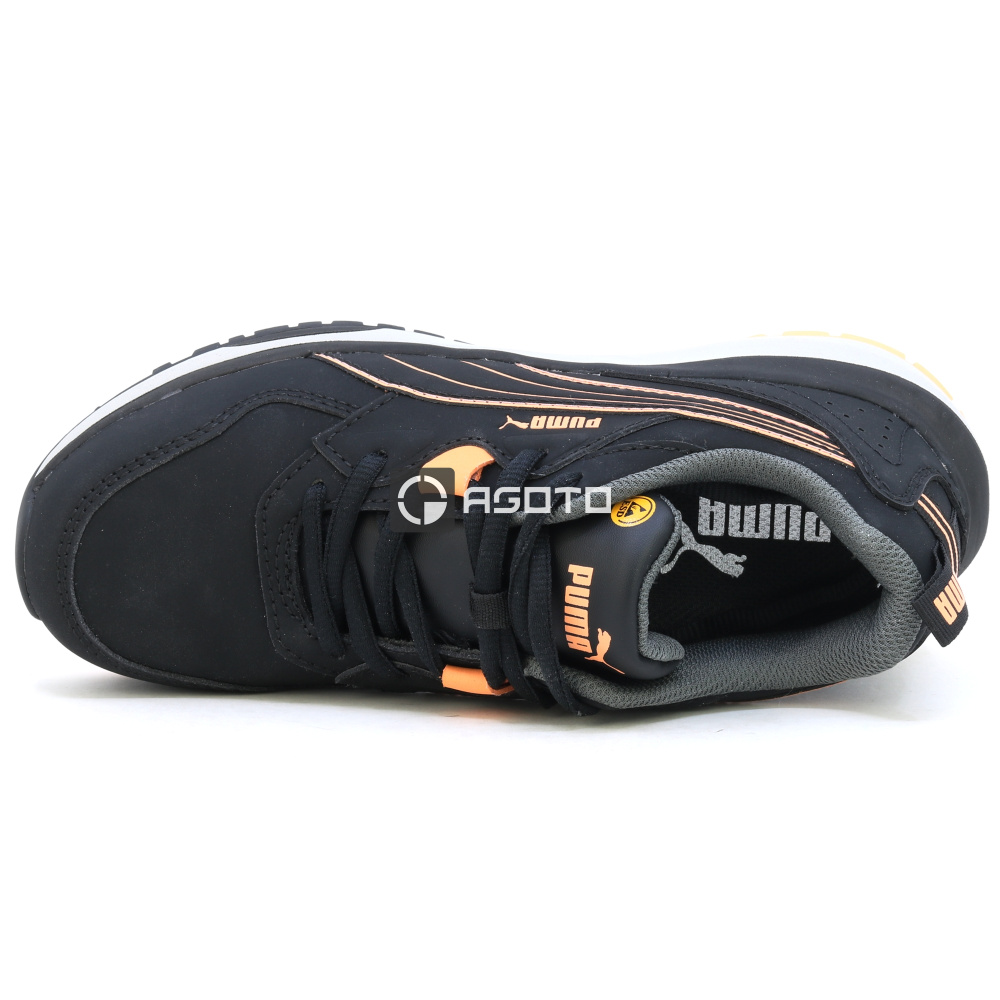detail Puma Safety Stepper Low S3 ESD dámska pracovná obuv čierna ľahká pohodlná