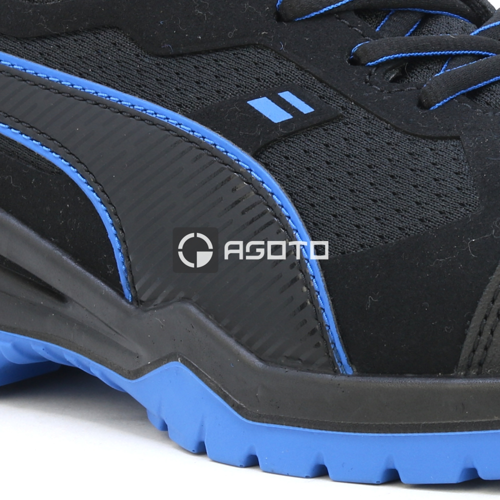 detail PUMA Safety Fuse TC S1P ESD pánska pracovná obuv poltopánka čierna ľahká pohodln