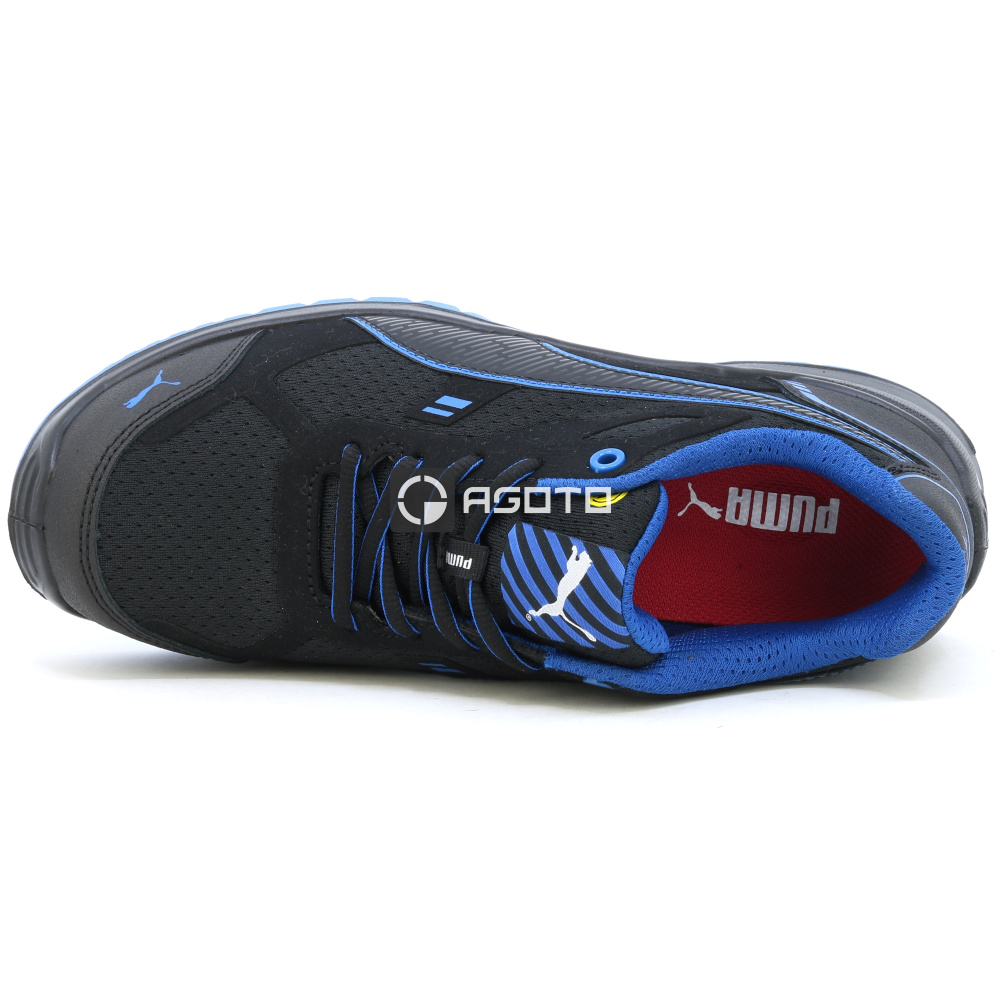 detail PUMA Safety Fuse TC S1P ESD pánska pracovná obuv poltopánka čierna ľahká pohodln