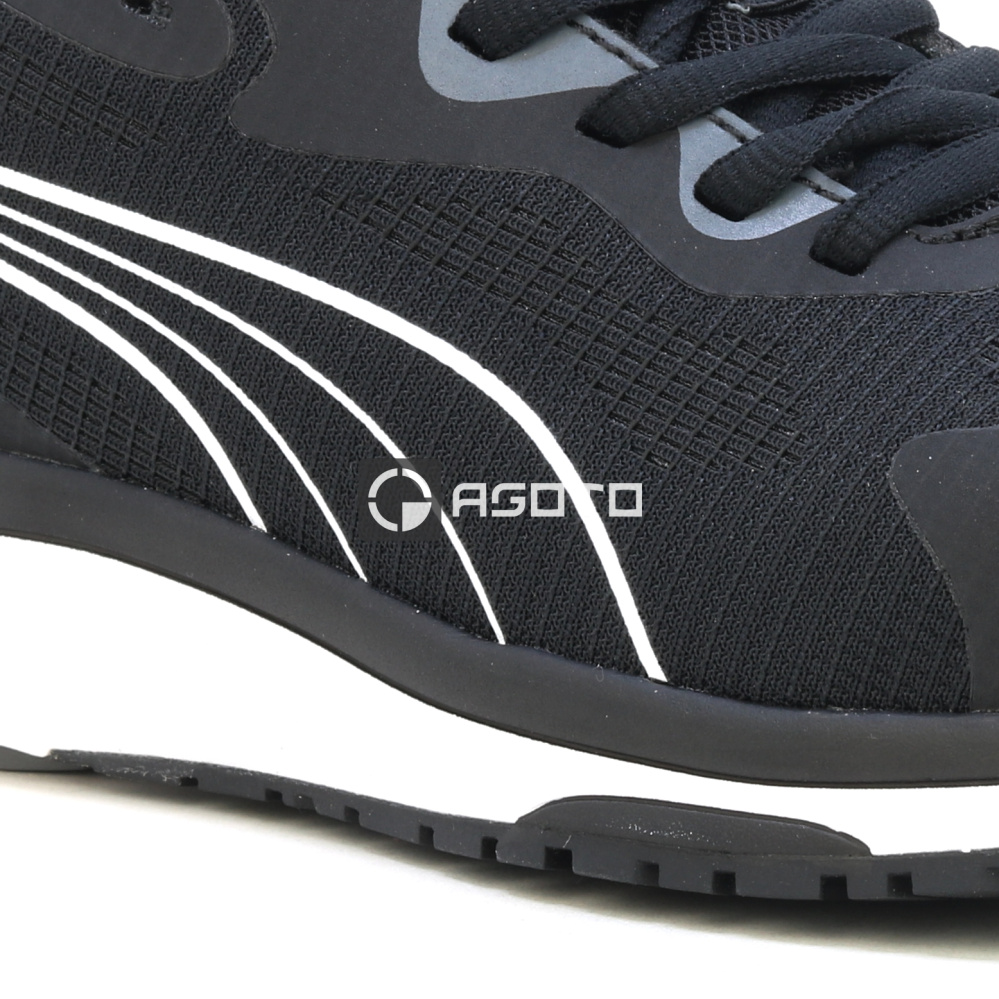 detail PUMA Celerity S1P ESD pracovná obuv poltopánka čierna ľahká, pohodlná a priedušn