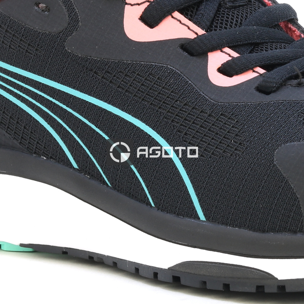 detail PUMA Celerity S1P ESD pracovná obuv poltopánka čierna ľahká, pohodlná a priedušn