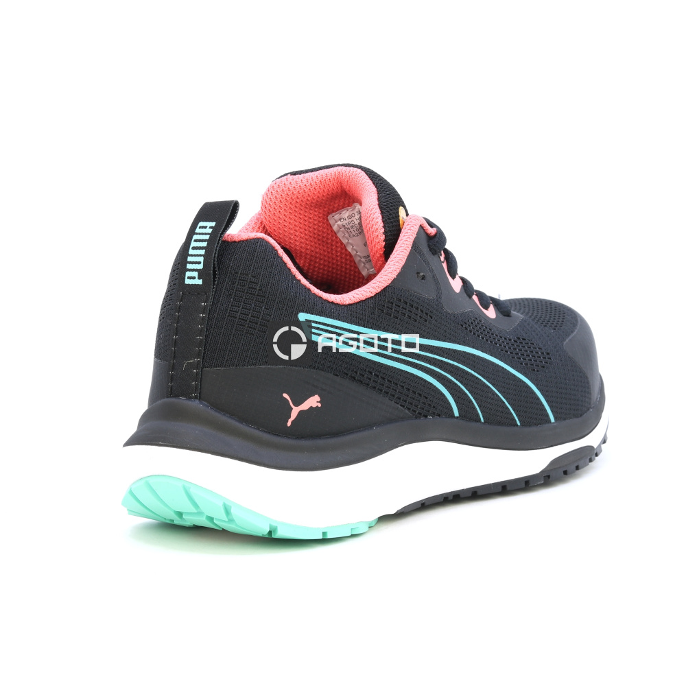 detail PUMA Celerity S1P ESD pracovná obuv poltopánka čierna ľahká, pohodlná a priedušn