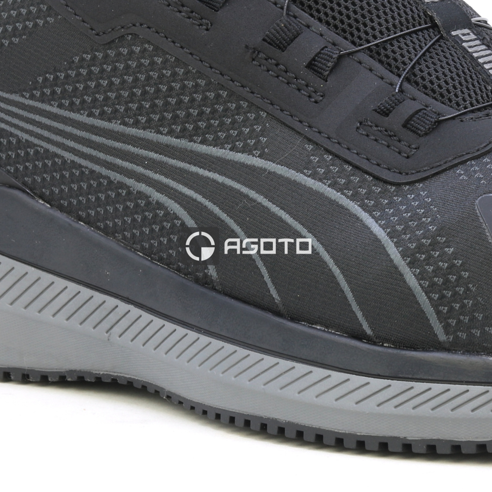 detail PUMA Slide DISC S1P ESD čierna pánska pracovná poltopánka s rýchloupínaním