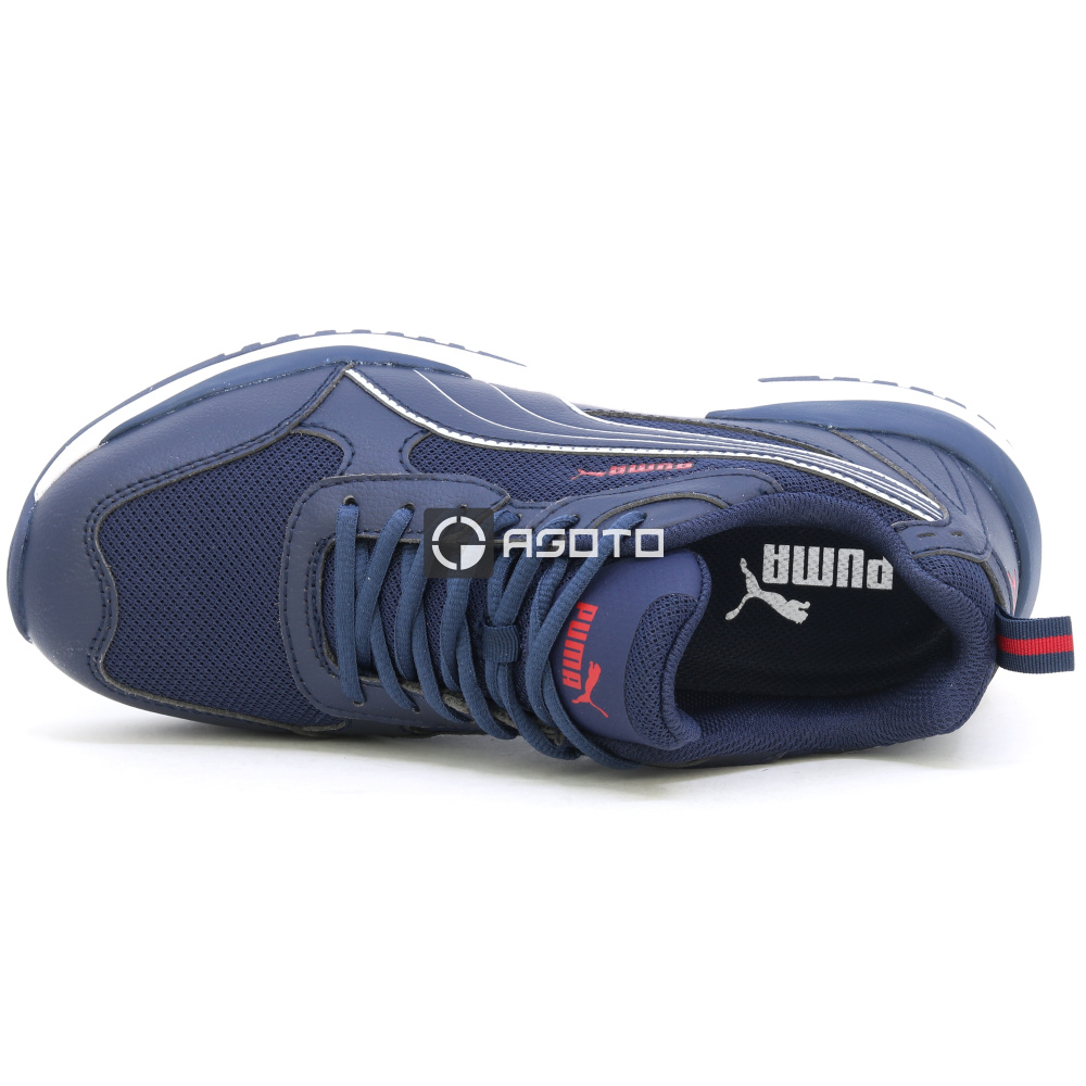 detail PUMA Safety Shift Low S1P modrá pánska pracovná poltopánka, ľahká a pohodlná