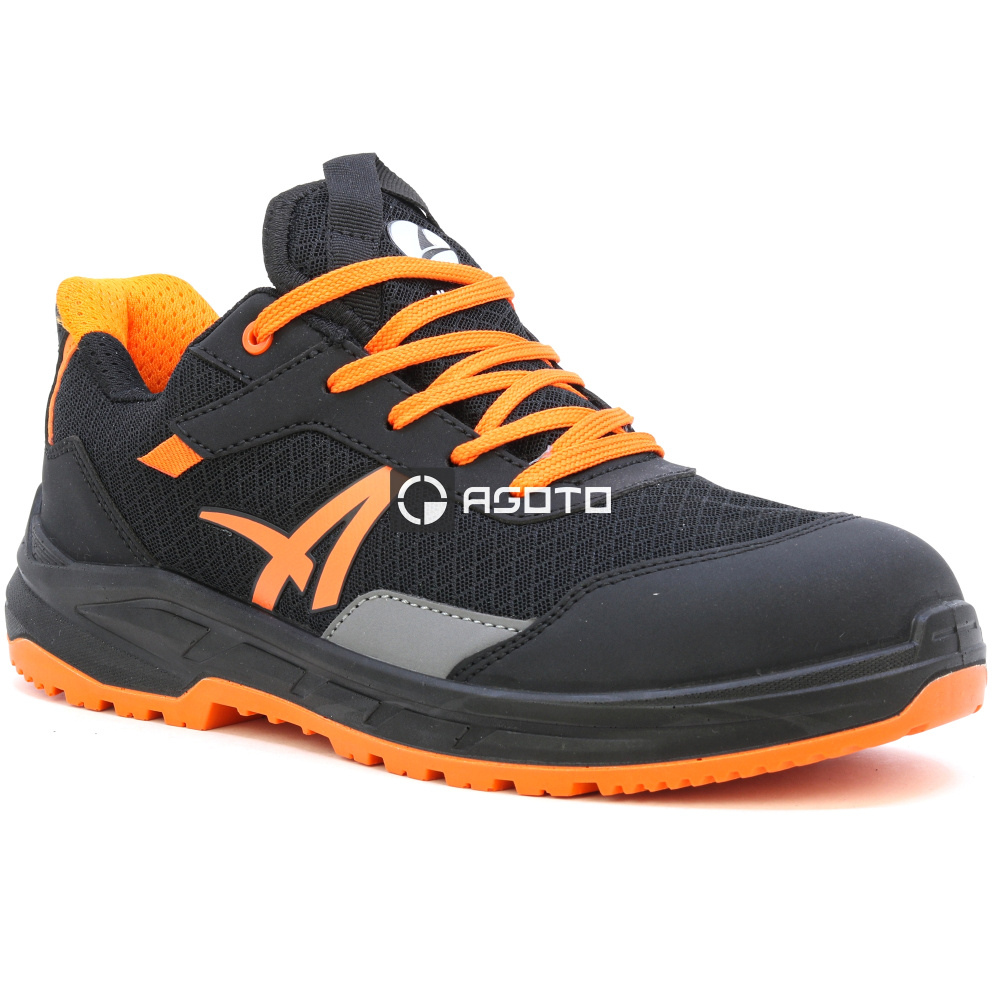 detail ALBATROS Axis Low S1P čierna pánska pohodlná pracovná obuv, ktorá dýcha