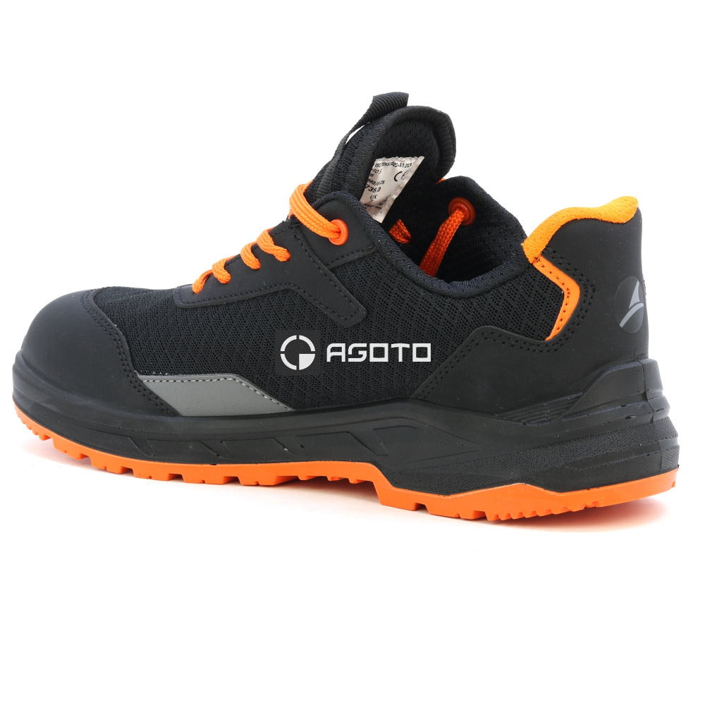 detail ALBATROS Axis Low S1P čierna pánska pohodlná pracovná obuv, ktorá dýcha