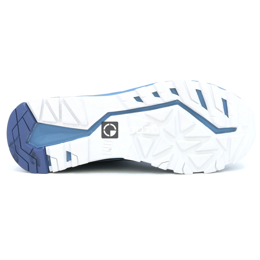 detail PUMA Denali Low S1P modrá pánska odľahčená pracovná obuv, mäkký došľap