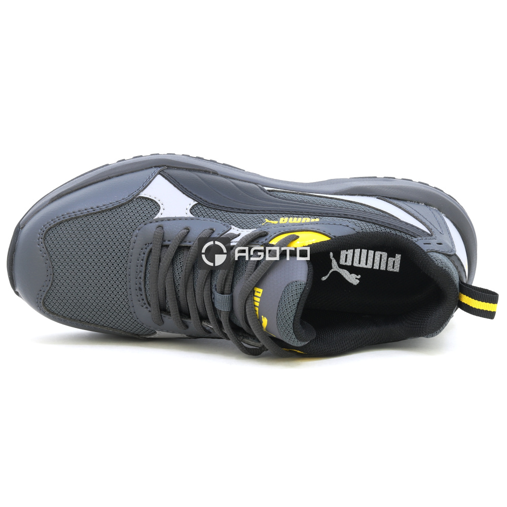 detail PUMA Shift S1P Low sivá pánska pracovná obuv, ľahká s mäkkým došľapom