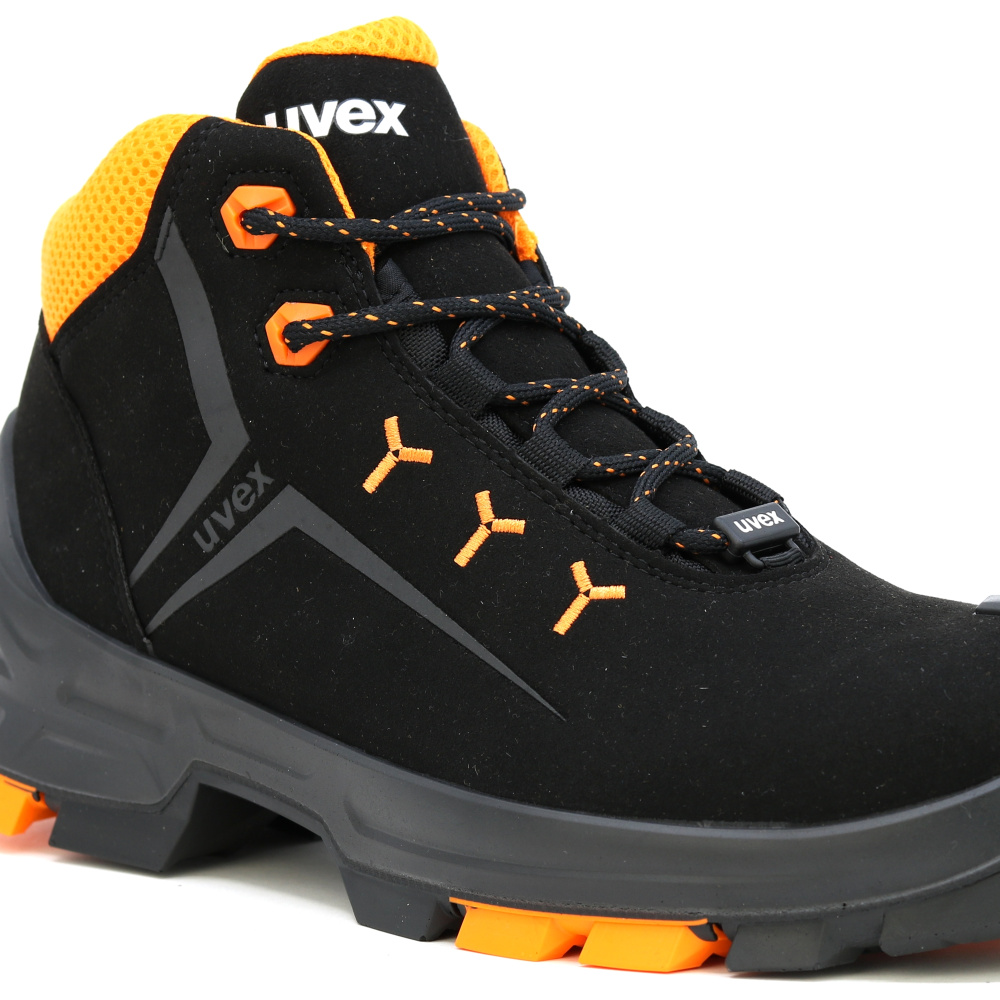 detail UVEX 2 6509 S3 SRC černá pánská bezpečnostní obuv