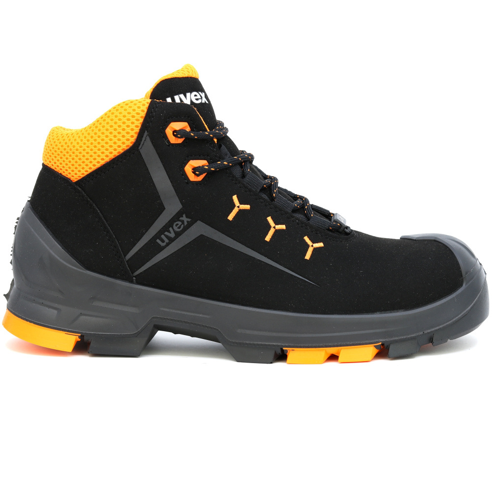 detail UVEX 2 6509 S3 SRC černá pánská bezpečnostní obuv