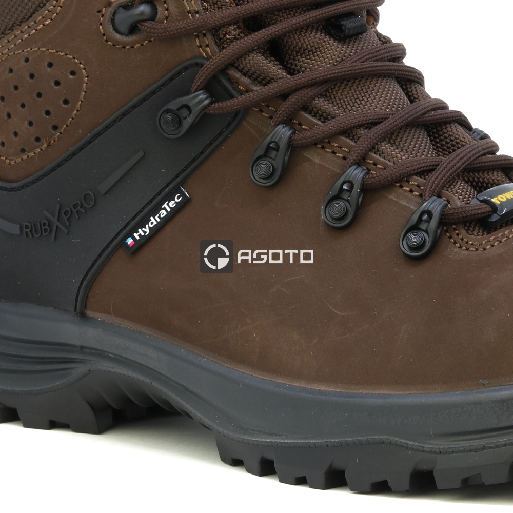 detail TOWORKFOR Hiker Brown S3 hnědá pánská pracovní obuv membrána Hydratec
