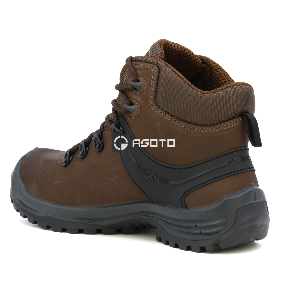 detail TOWORKFOR Hiker Brown S3 hnědá pánská pracovní obuv membrána Hydratec