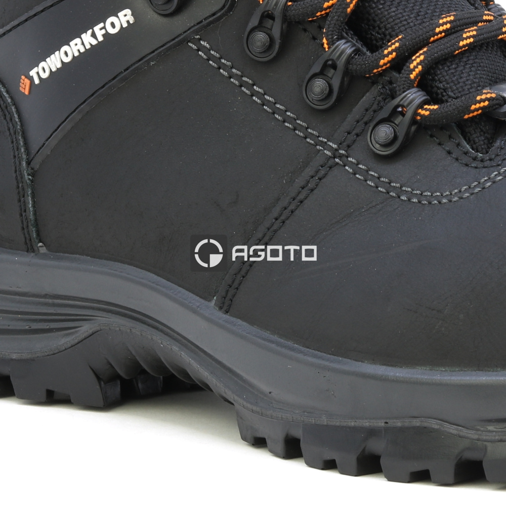 detail TOWORKFOR Trail Boot S3 černá pánská pracovní obuv