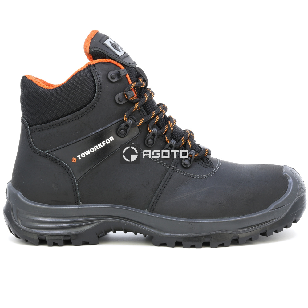 detail TOWORKFOR Trail Boot S3 černá pánská pracovní obuv