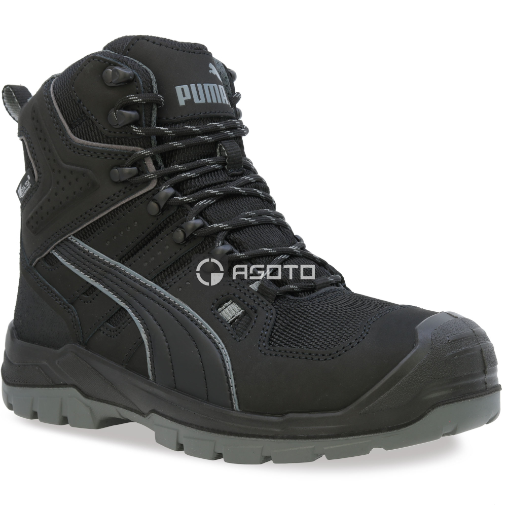 detail PUMA Yosemite BLK CTX MID O2 černá pánská pracovní obuv + Coa.Tex membrána