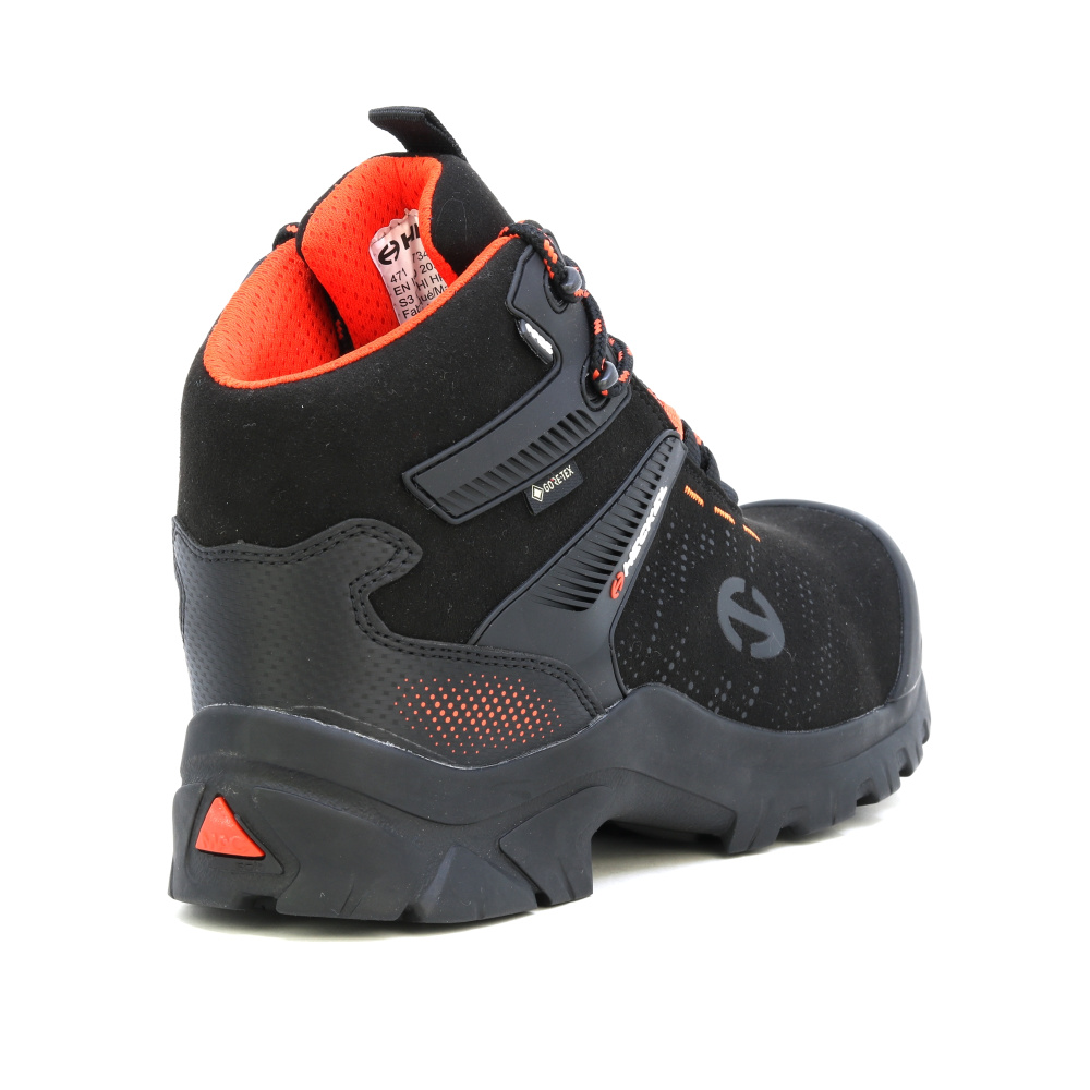 detail HECKEL Macexpedition 3.0 S3 GTX černá pánská pracovní obuv Goretex membrána