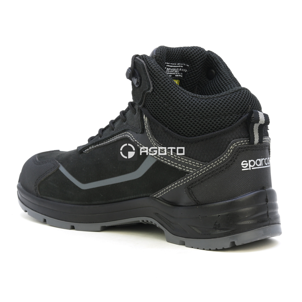 detail SPARCO Oscar S3 ESD černá pánská pracovní obuv