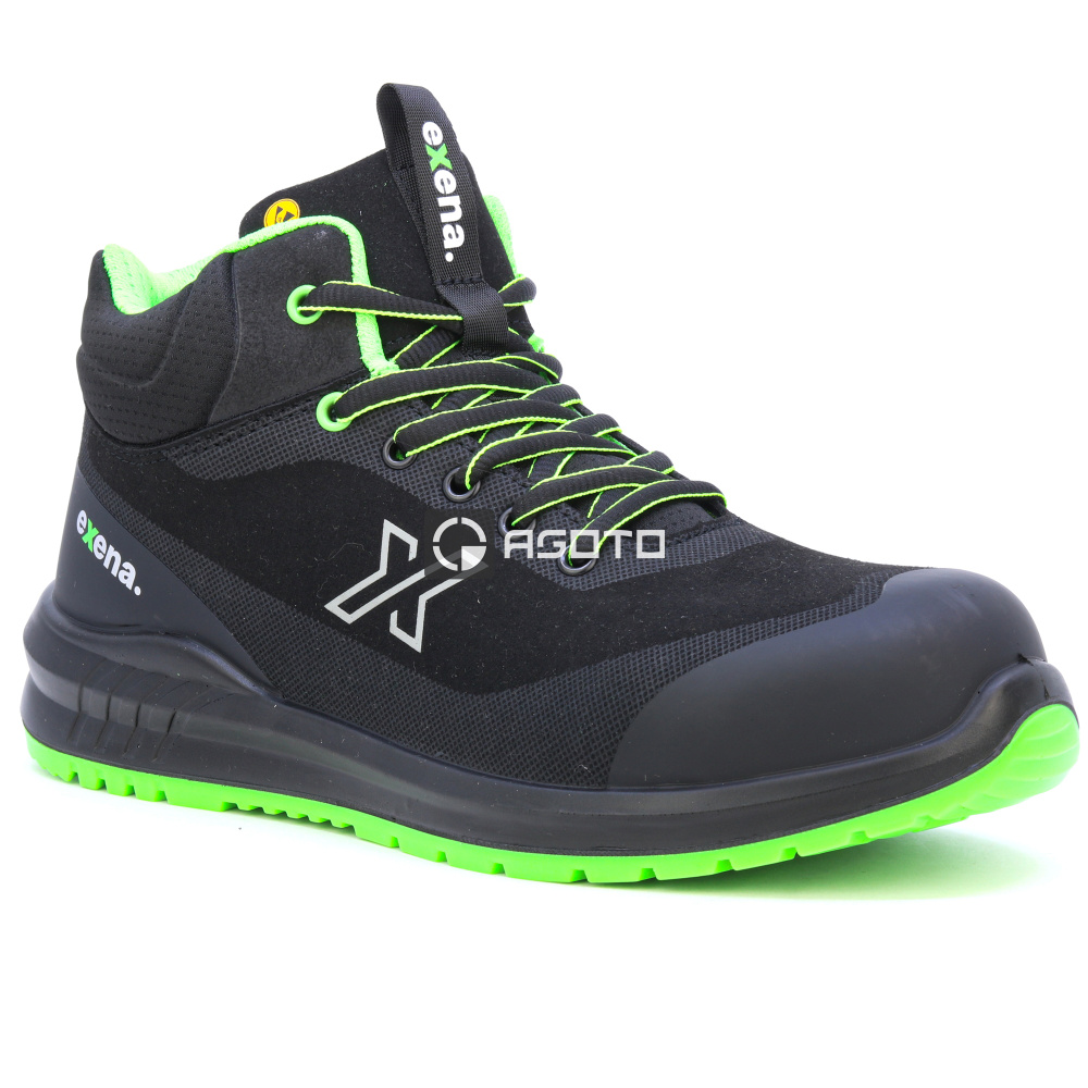 detail EXENA Draco S3 černá pánská pracovní obuv