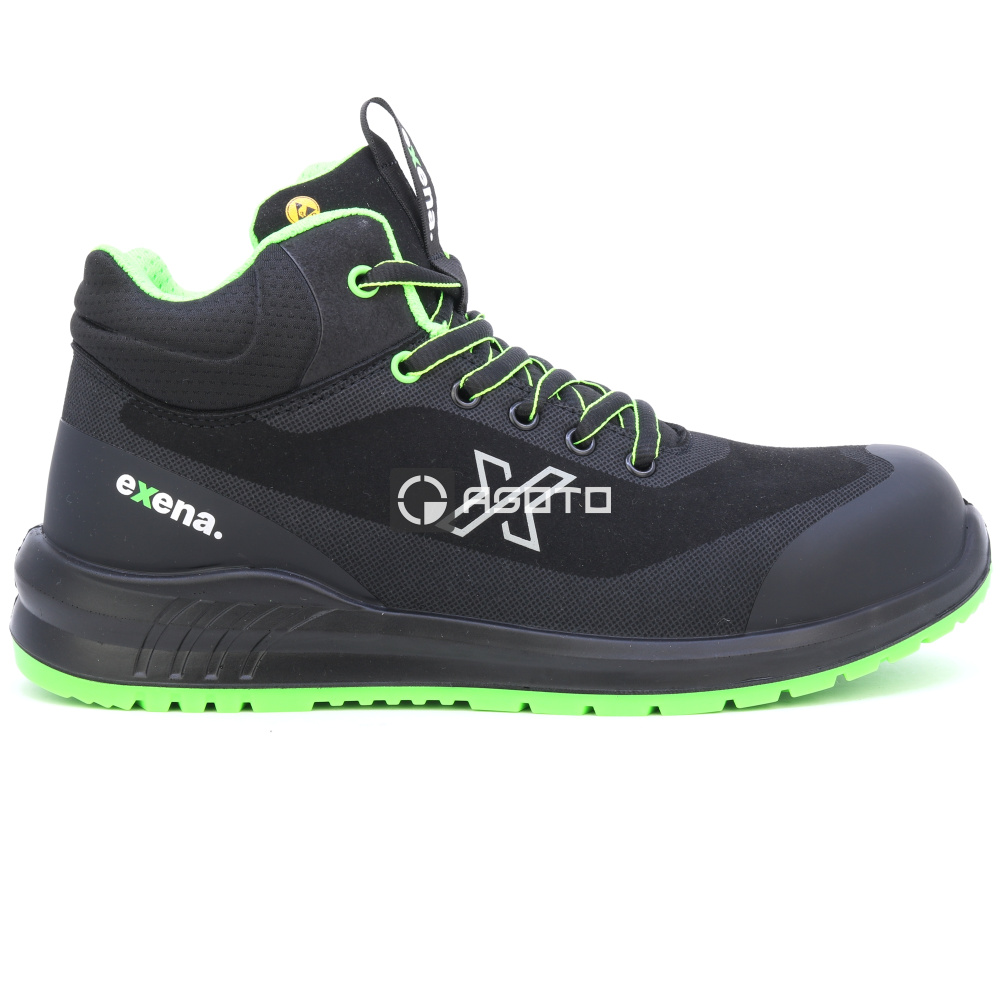 detail EXENA Draco S3 černá pánská pracovní obuv