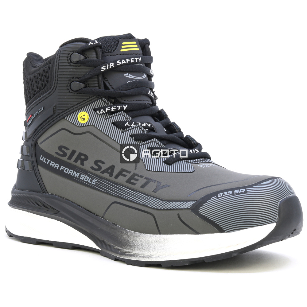 detail SIR Journey S3 Black/Grey šedá pánská pracovní obuv