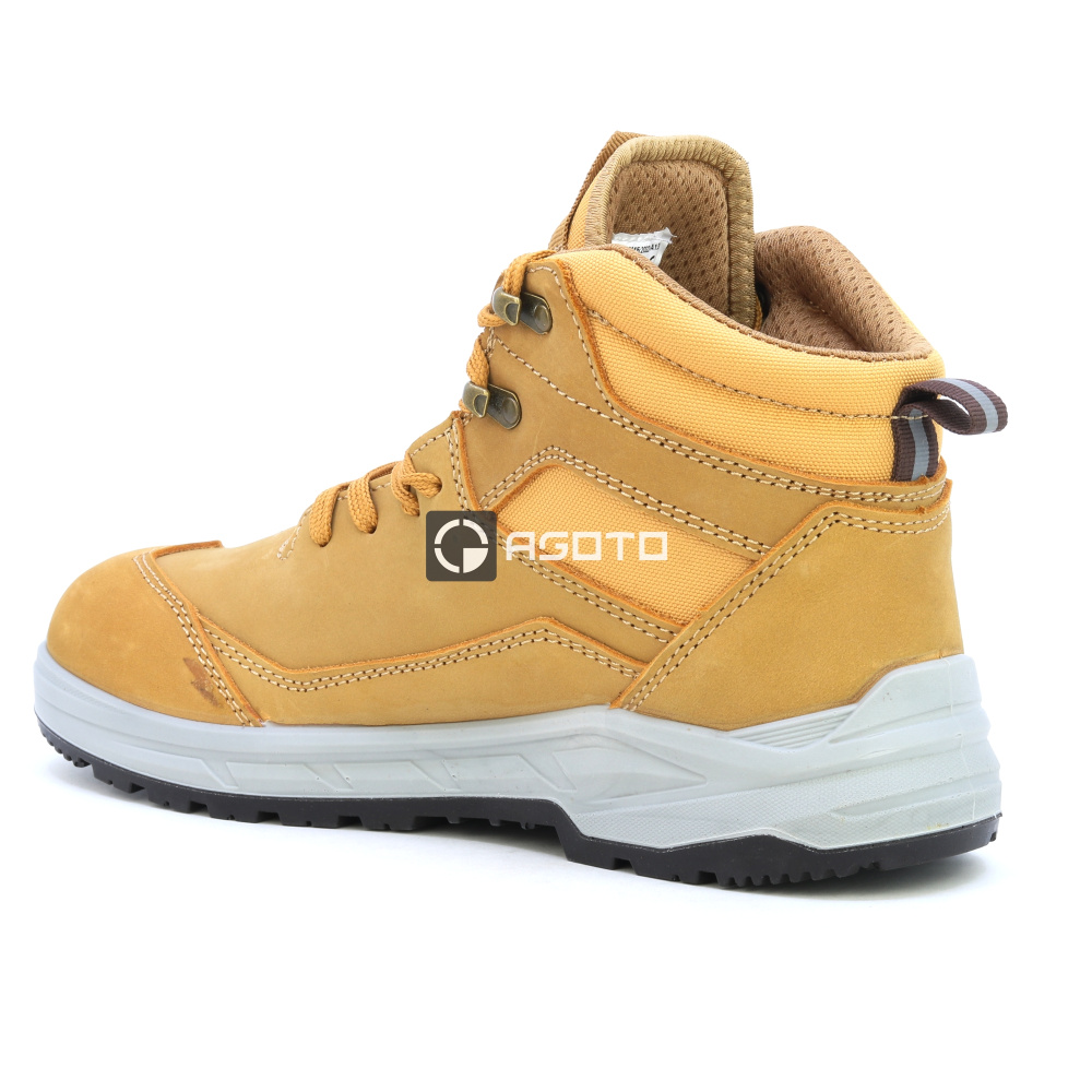 detail ALBATROS Vector Wheat Mid S3 žlutá pánská pracovní obuv