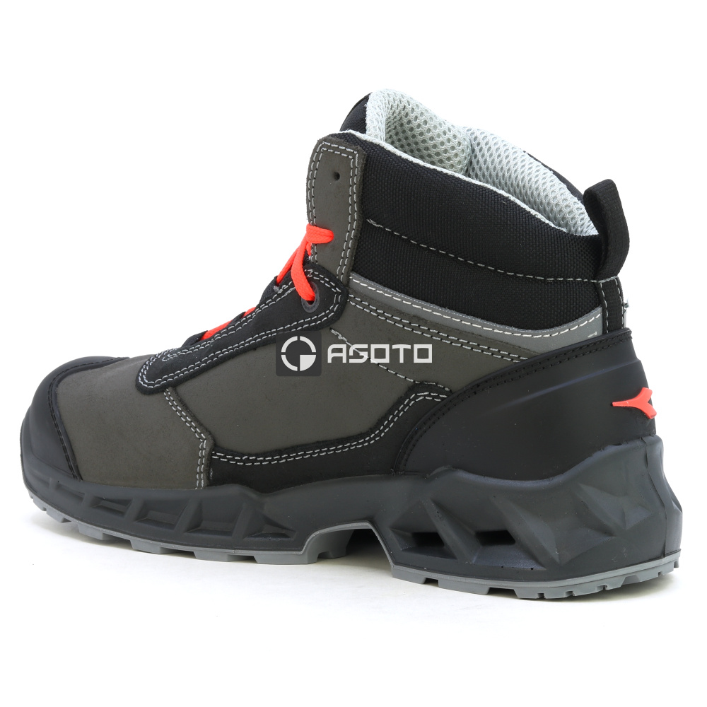 detail DIADORA Shark Leat Mid S3S ESD šedá pánská pracovní obuv